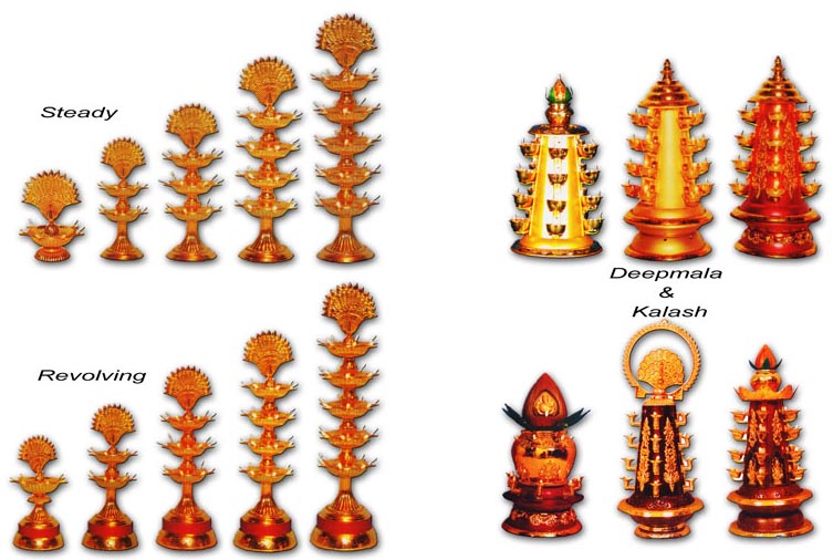 Lighted Diyas